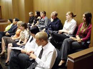 jury members hearing a case