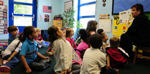 What is happening to the child once he or she is inside the school building, the classroom?