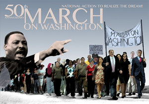 illustration commemorating the March on Washington
