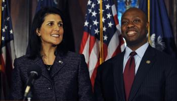 Tim Scott had just been elected to a second U.S. House term when Gov. Nikki Haley appointed him in 2012 after Jim DeMint resigned. When he took office in early 2013, Scott became the Senate's only black member and the first black senator ever from South Carolina. This November's election is for the two years that remain in DeMint's term.