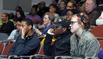 students and faculty of various races