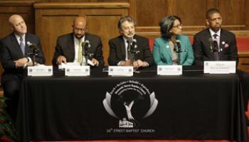 five mayors discussing racism