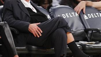 In this Monday, Dec. 19, 2010 photo, Los Angeles Clippers owner Donald Sterling watches the second half of an NBA preseason basketball game between the Los Angeles Clippers and the Los Angeles Lakers. On Saturday, April 26, 2014, the NBA said it is investigating a report of an audio recording in which a man purported to be Sterling makes racist remarks while speaking to his girlfriend.