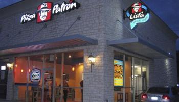 storefront of a Pizza Patrón restaurant