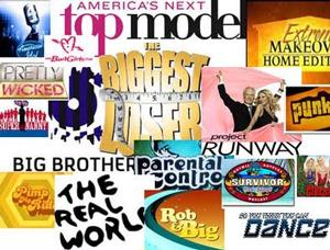collage of logos from reality television programs