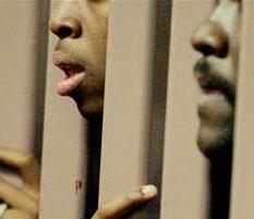 black men behind bars