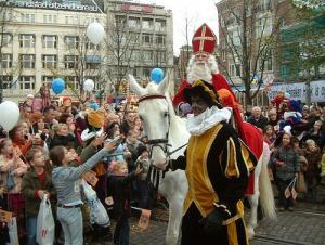 Dutch Sinterklaas celebration with Black Peter