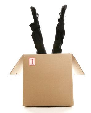 Man in box