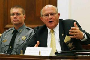 Alamance County Sheriff Terry S. Johnson (right), is accused of violating the rights of citizens and legal residents by detaining and arresting Latinos without probable cause.