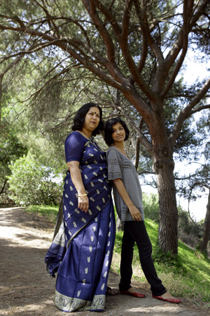 Lopamudra Mukherjee and her daughter, Aditi 