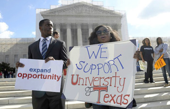 Officials at the University of Texas campus in Austin insist they've developed a system that subtly includes race as one of seven factors for considering students who don't earn automatic admission by graduating in the top 10 percent of their high school class. UT President Bill Powers insists that factoring in race is necessary to create a diverse learning environment.