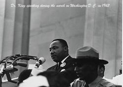 Dr. King speaking during the march on Washington D.C. in 1963