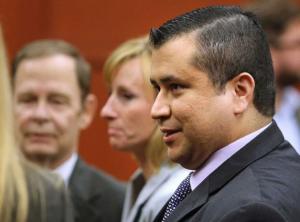 George Zimmerman in the court room