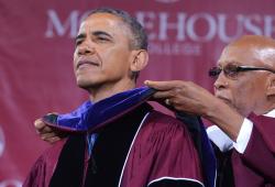 President Barack Obama at Morehouse College