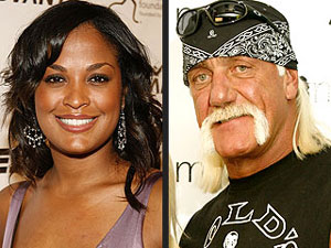 Laila Ali (left) Hulk Hogan (right)