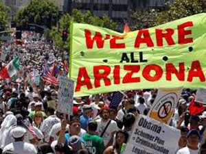 The Judge's order prohibits using race as a factor in deciding whether to stop a vehicle with a Latino occupant or detaining Latino passengers only on the suspicion that they're in the country illegally.