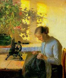 Sewing Fishermans Wife, 1890