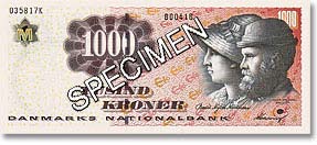 Anna and Michael Ancher are currently featured on the front side of the DKK1000 