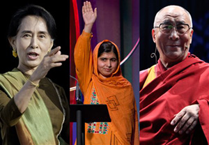 There are a few whose trials have made them symbols of freedom, including the former political prisoner Aung San Suu Kyi of Myanmar, the Dalai Lama and, more recently, Malala Yousafzai, the Pakistani schoolgirl turned women's rights activist.