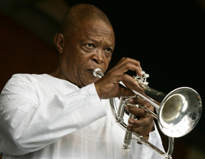 Masekela, who turned 75 on Friday, proved that he is not getting old by performing for more than two hours - playing flugelhorn, singing, engaging in call-and-response patterns with the audience, and even throwing in a few dance moves.