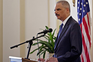 &quot;These filings are necessary to confront the pernicious measures in Wisconsin and Ohio that would impose significant barriers to the most basic right of our democracy,&quot; Attorney General Eric Holder said in a statement, calling the laws the &quot;latest, misguided attempts to fix a system that isn't broken.&quot;