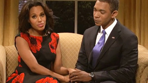 SNL poked fun at itself for having no black women among its 16 regular cast members, with Kerry Washington, the star of &quot;Scandal,&quot; as guest host.