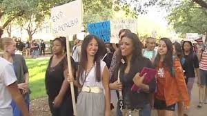 protesters in Austin, Texas