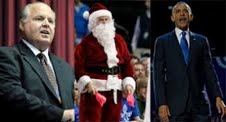 Some Republicans claim Obama won re-election because some voters viewed him as &ldquo;Santa Clause,&rdquo; Rush Limbaugh among them. Photo Credit: scottystarnes.wordpress.com