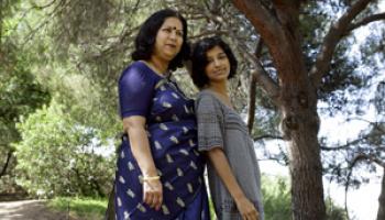 Lopamudra Mukherjee and her daughter, Aditi 