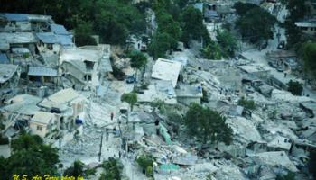 houses destroyed by the Haitian earthquake