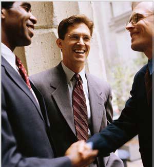 business men shaking hands