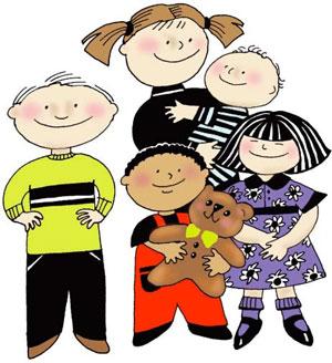 cartoon illustration of children