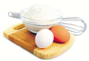 eggs and cooking tools