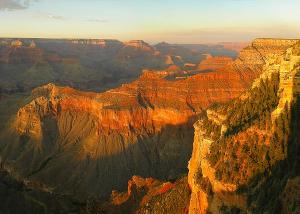 a panoramic view of the Grand Canyon