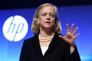 Meg Whitman defended Hewlett-Packard's track record, pointing out that the company has been fighting for racial diversity among its suppliers for more than 40 years.