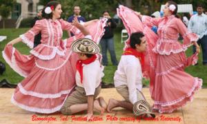 Dancers at the Festival Latino in Bloomington, Indiana