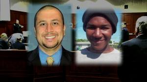 portraits of George Zimmerman and Trayvon Martin