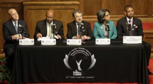 five mayors discussing racism