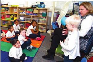 Students in a classroom