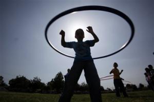 a child playing