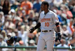 Orioles' Outfielder Adam Jones