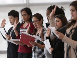 immigrants gaining their citizenship